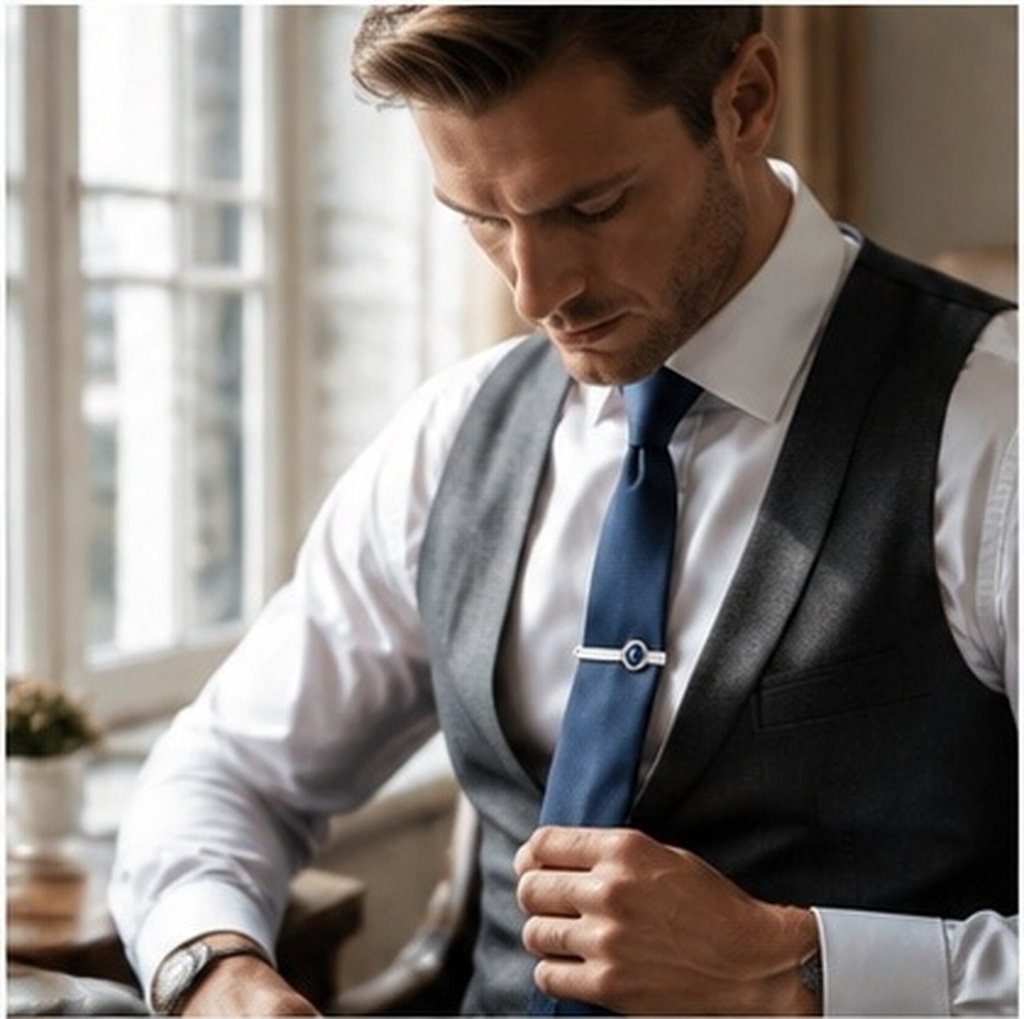 Tie Bar Set Gift - Набор из 2 мужских зажимов для