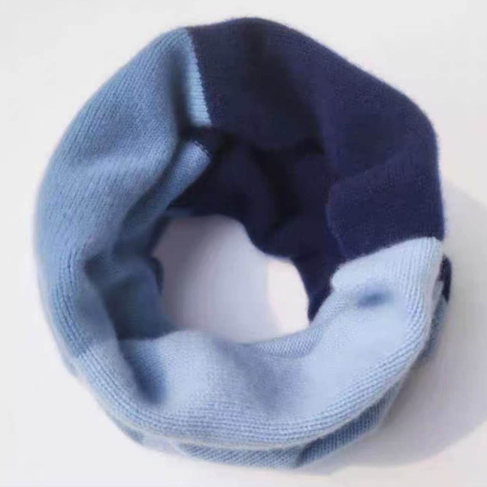Infinity Scarf Knit - Мягкий разноцветный бесшовный шарф-снуд, вязаный, эластичный,