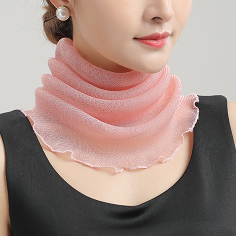 Весенне-летний шифоновый шарф  – обзор и цена Face Scarf Mask
